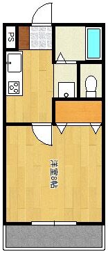 グレイスコーポ・カク間取・配置図