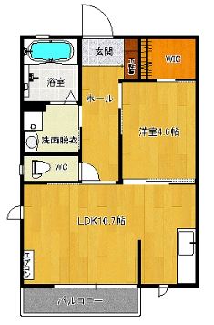 シャーメゾン野地間取・配置図