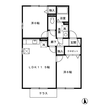 FYふるしろ間取・配置図