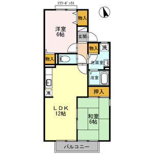 シャルマン平原　E棟間取・配置図