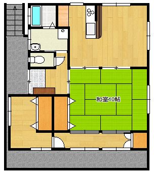 野中貸家間取・配置図