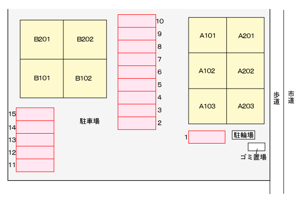 サンリット雅B　2DK画像