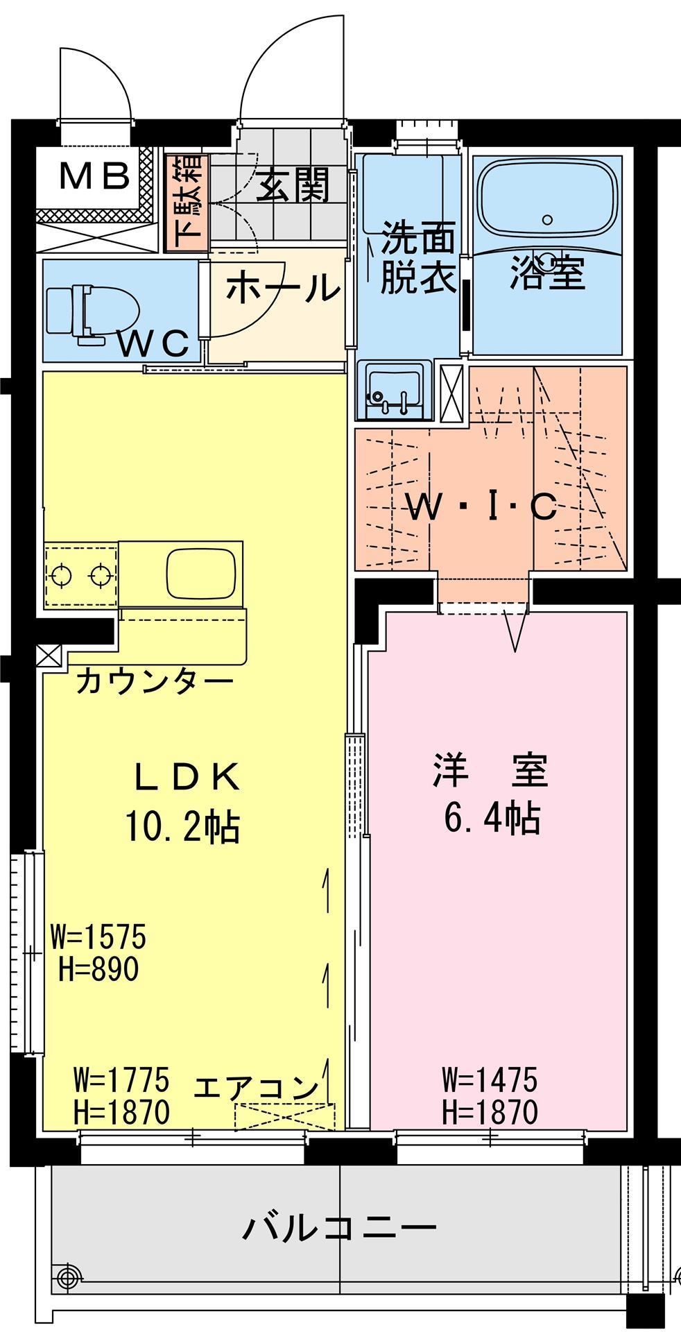 ALBA船頭町間取・配置図