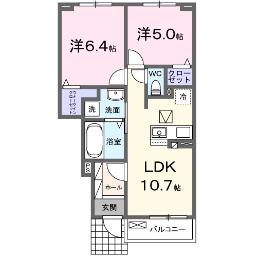 カプシーヌ セゾン ・・・103号・104号間取・配置図
