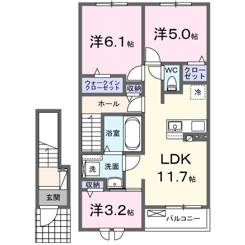 カプシーヌ セゾン ・・・203号・204号間取・配置図