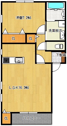 Avita向洋Ⅱ間取・配置図