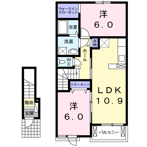 ラコルトC 2LDK・・・202号室