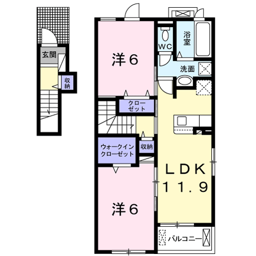 リンドール 2LDK・・・201号室