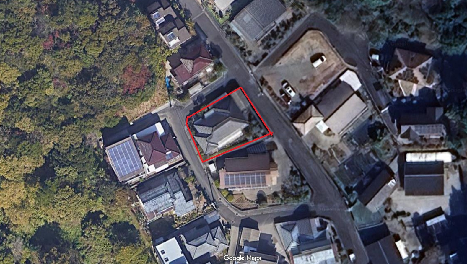 高千穂通　土地　約107坪　現状渡し（古家付き）間取・配置図