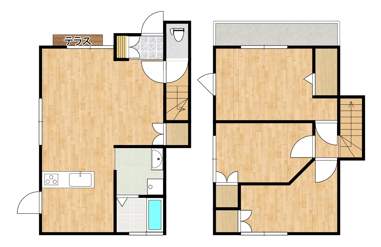 サントビクトワールⅡ間取・配置図