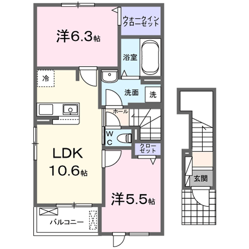 別府町アパート Ⅱ・・・201号室