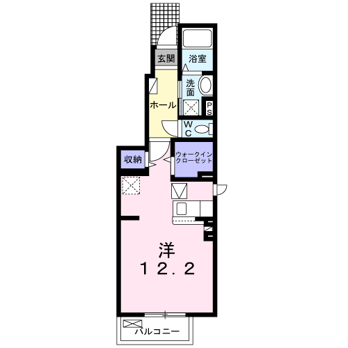 La・CaSa NOAH 1R・・・1階角部屋