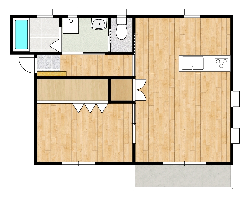 コンプレイスつねとみ間取・配置図