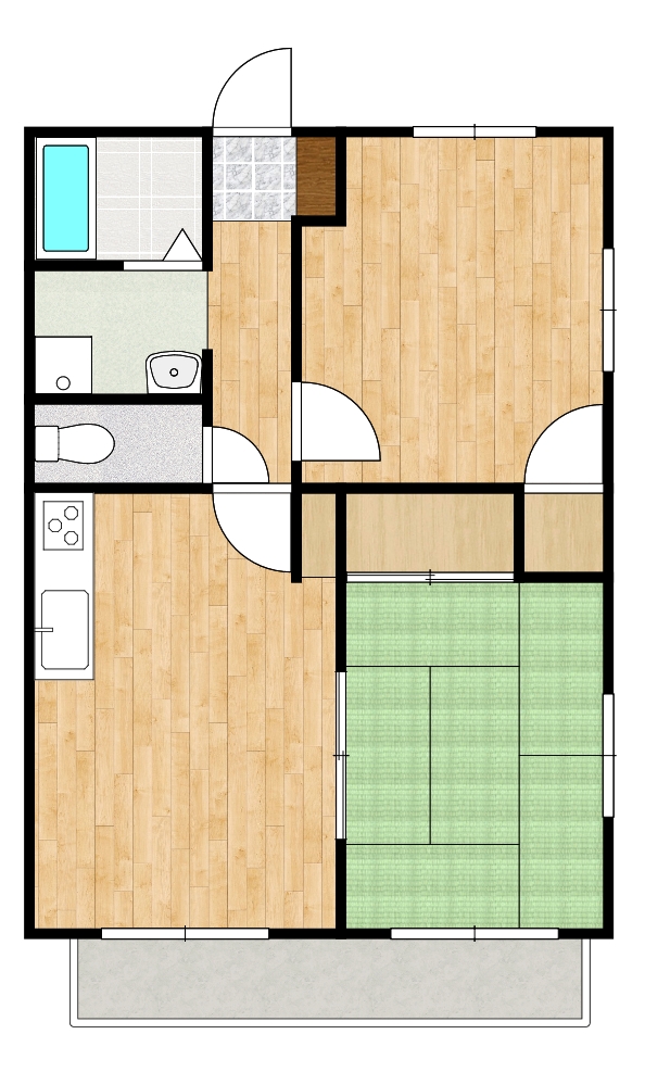 カーサJ＆J間取・配置図