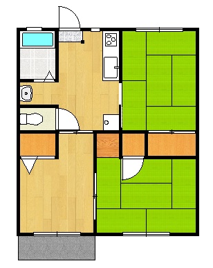 カンパネラ　3DK間取・配置図