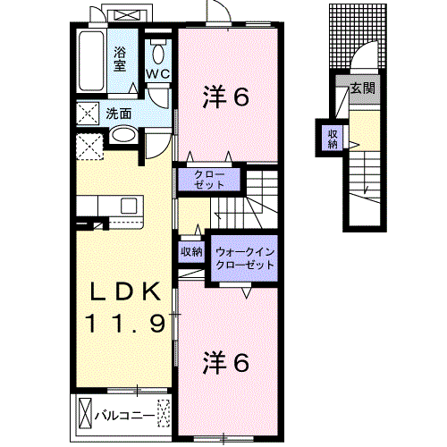 リンドール 2LDK・・・202号室