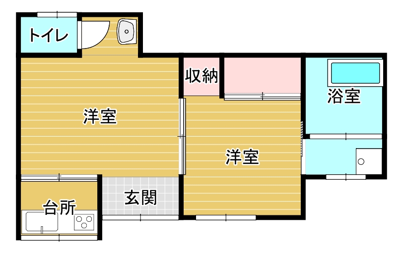 櫛津町　中古住宅　150万円間取・配置図