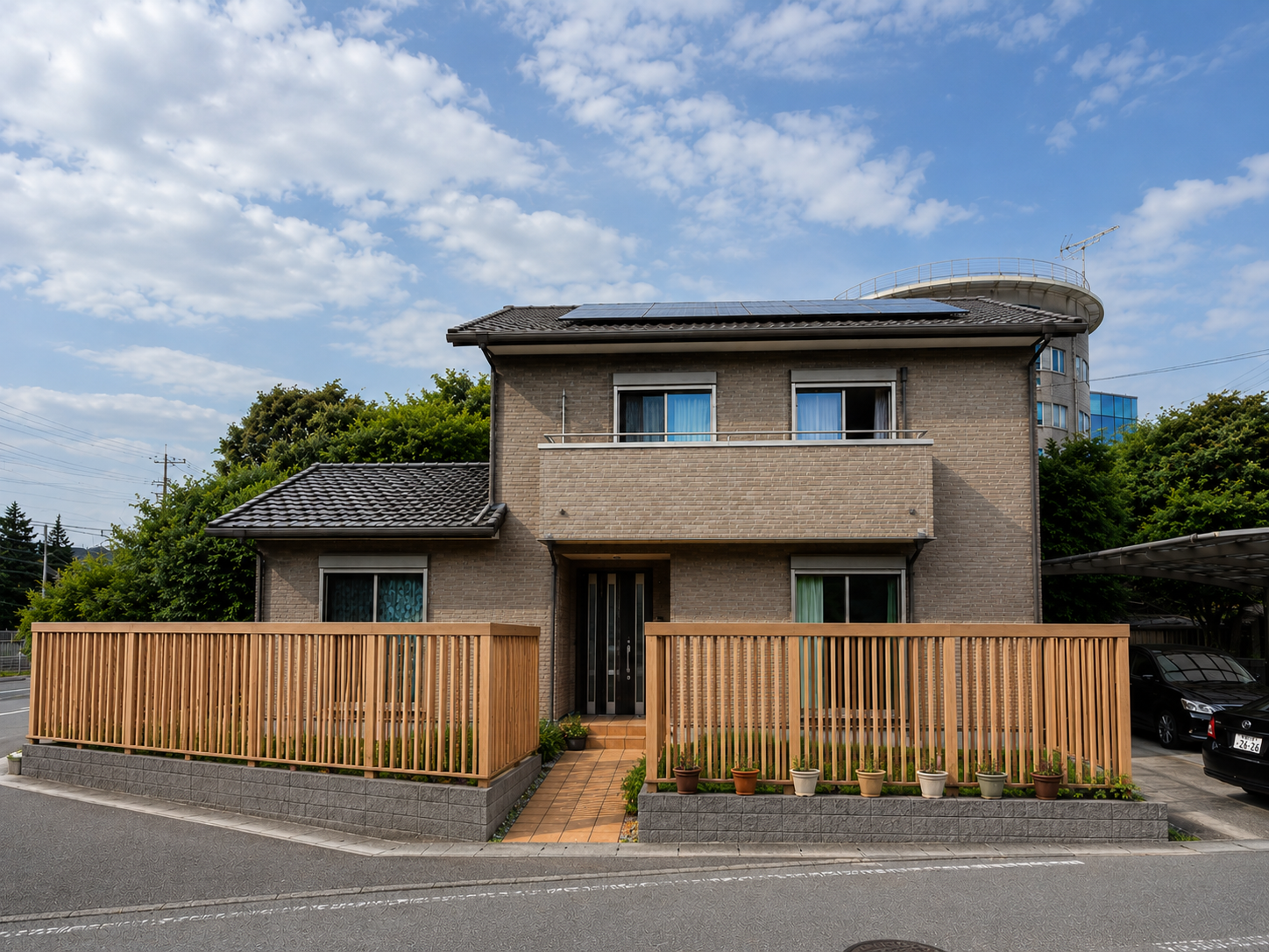 【値下げしました‼】富美山町　中古住宅 4LDK+WIC  過去に水害被害無し 駐車場最大6台　太陽光パネル搭載画像