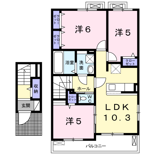 カルテットⅢ　3LDK・・・203号室