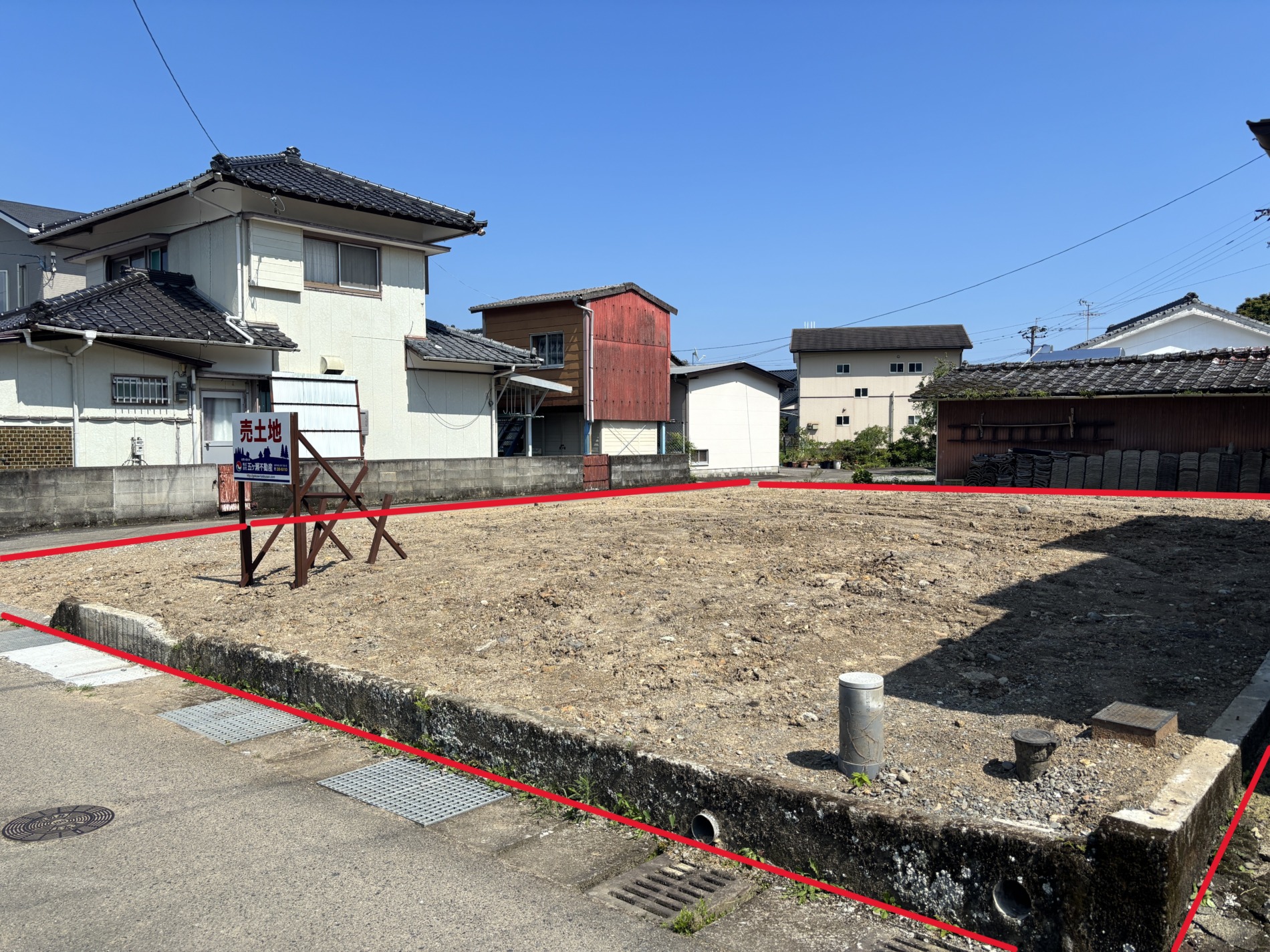 大門町 土地 約70坪間取・配置図