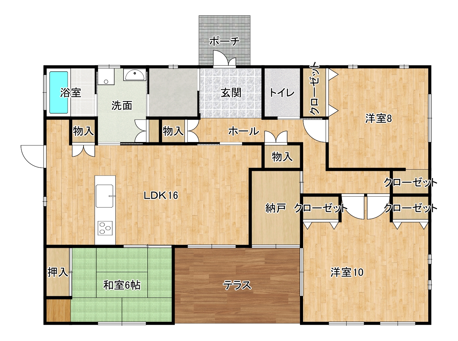 下伊形　中古住宅間取・配置図