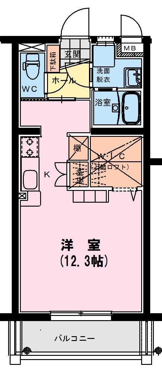 ヴェルデ ベント　1R+ロフト