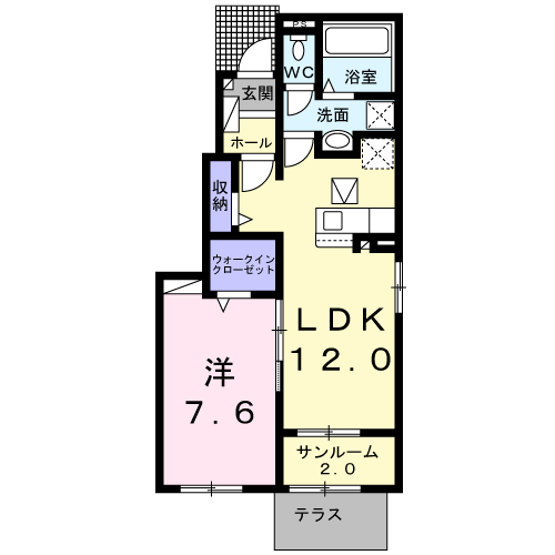 エクスプレス　1LDK・・・101号室