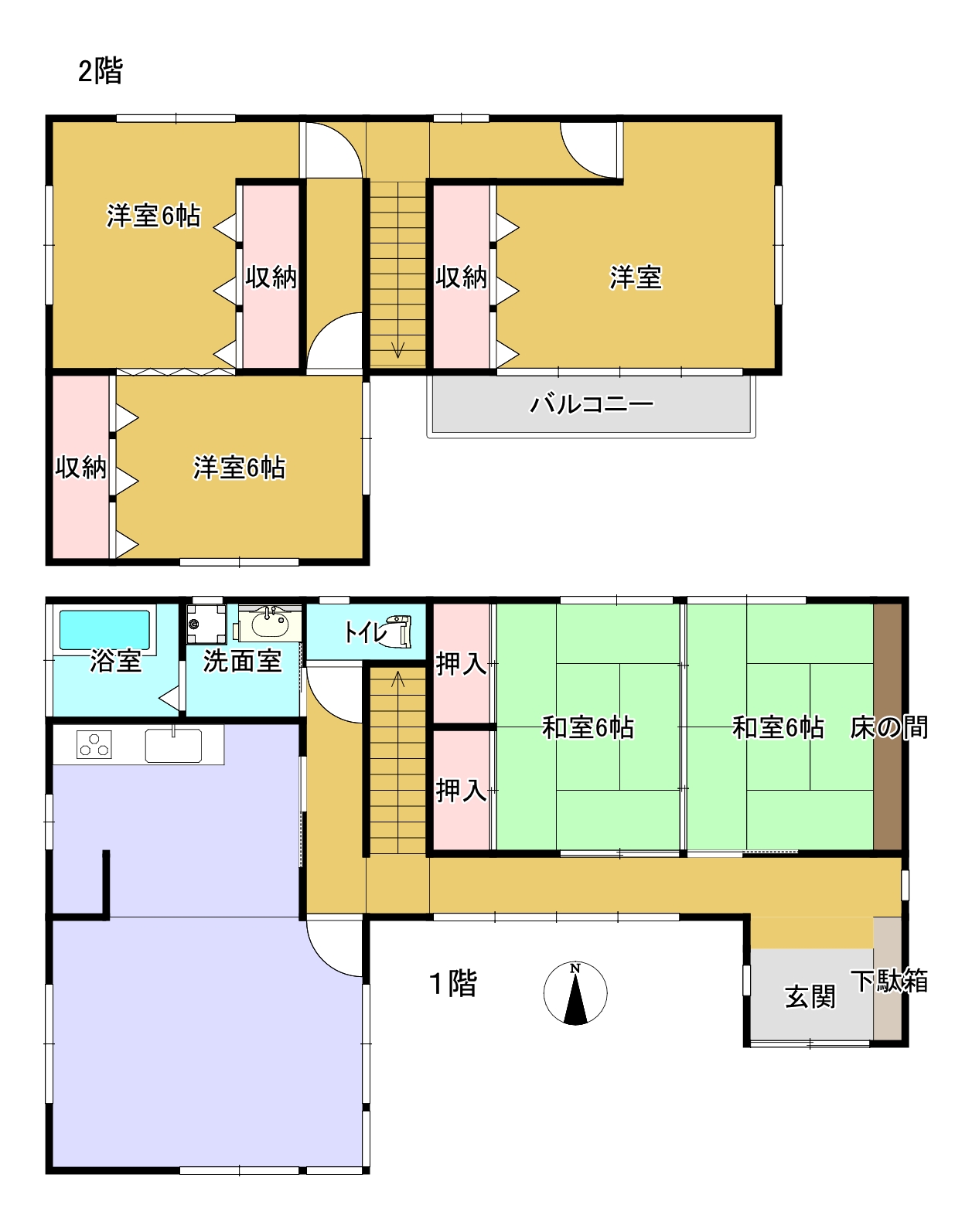 恒富町　中古住宅　5LDK　平成10年築