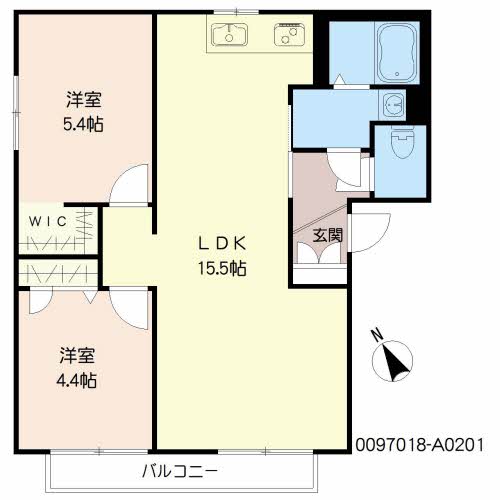 アンソレイユ間取・配置図