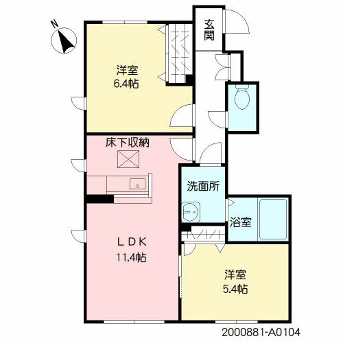 メゾン ド コンフォール間取・配置図